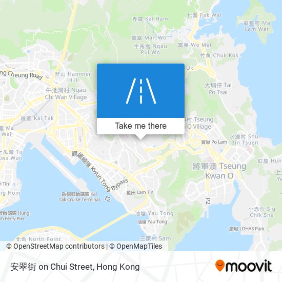 安翠街 on Chui Street map