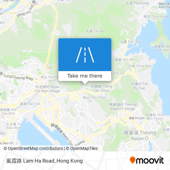 嵐霞路 Lam Ha Road map