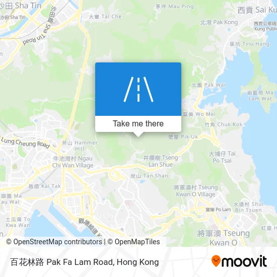 百花林路 Pak Fa Lam Road map