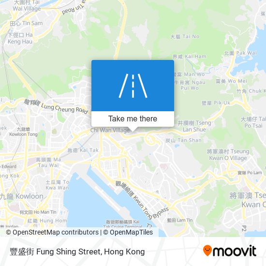 豐盛街 Fung Shing Street map