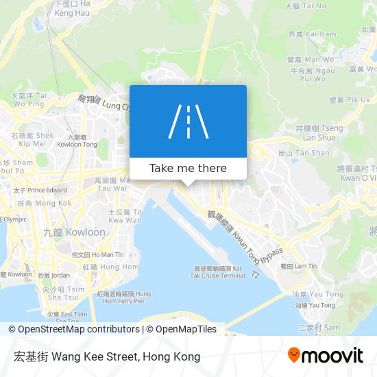 宏基街 Wang Kee Street map