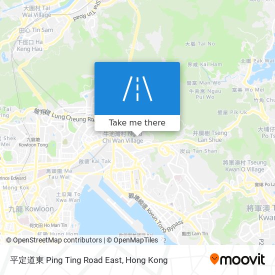 平定道東 Ping Ting Road East map