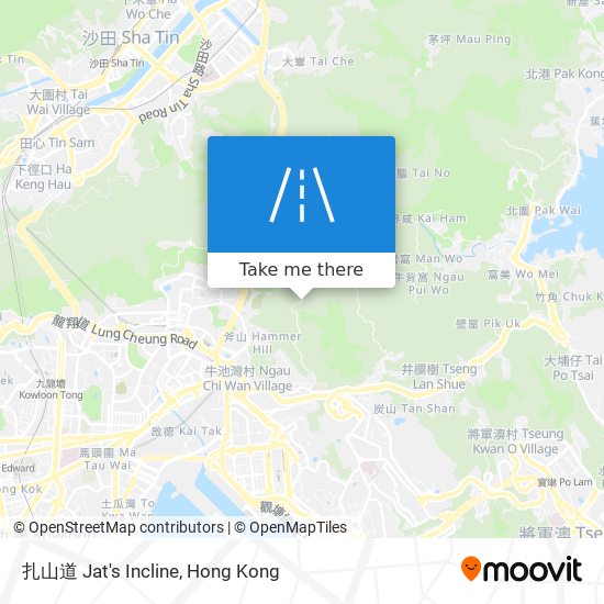 扎山道 Jat's Incline map