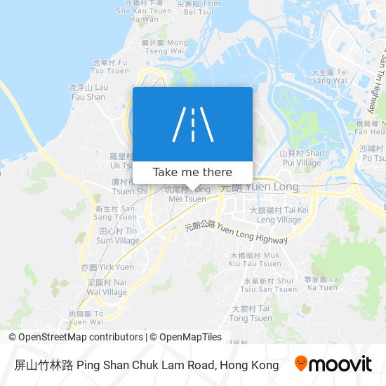 屏山竹林路 Ping Shan Chuk Lam Road map