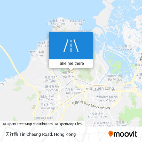 天祥路 Tin Cheung Road map