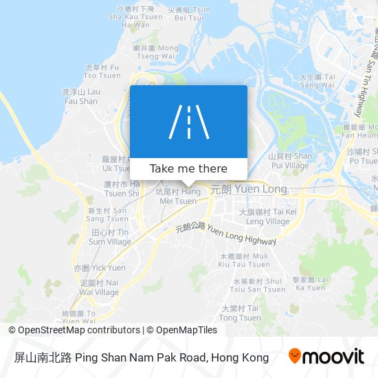 屏山南北路 Ping Shan Nam Pak Road map