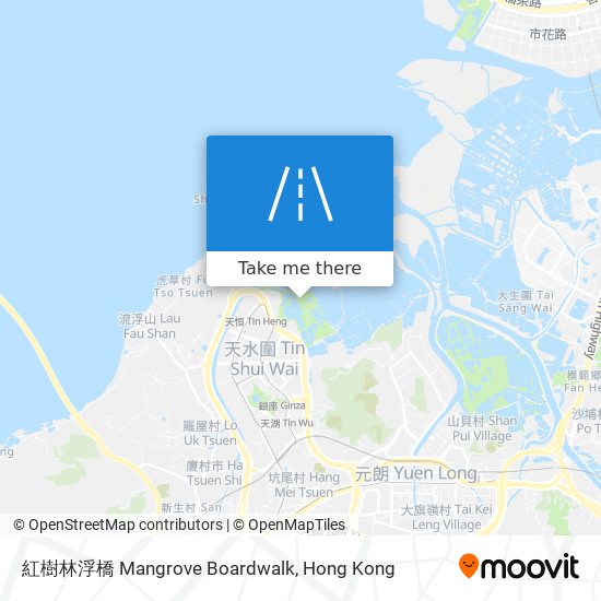 紅樹林浮橋 Mangrove Boardwalk map