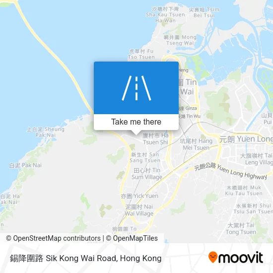 錫降圍路 Sik Kong Wai Road地圖