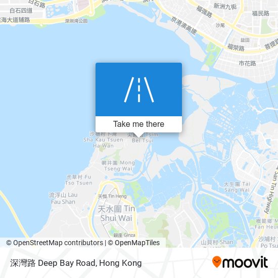 深灣路 Deep Bay Road map