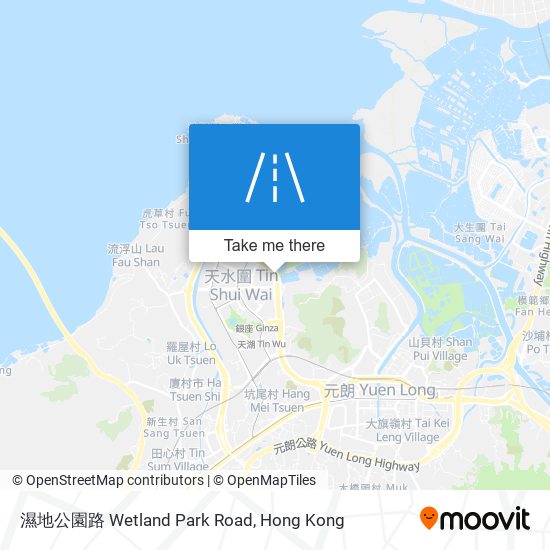 濕地公園路 Wetland Park Road map