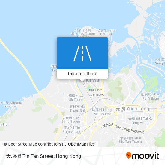 天壇街 Tin Tan Street map