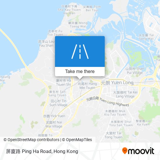 屏廈路 Ping Ha Road map