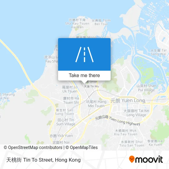 天桃街 Tin To Street地圖