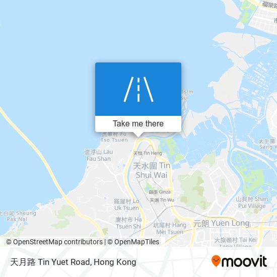 天月路 Tin Yuet Road map