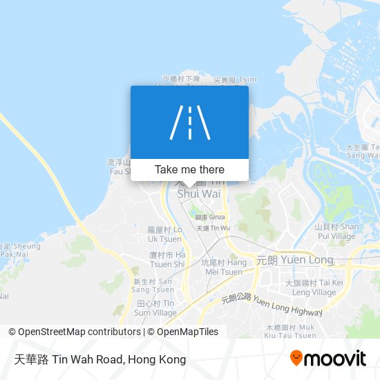 天華路 Tin Wah Road map