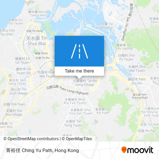 菁裕徑 Ching Yu Path map