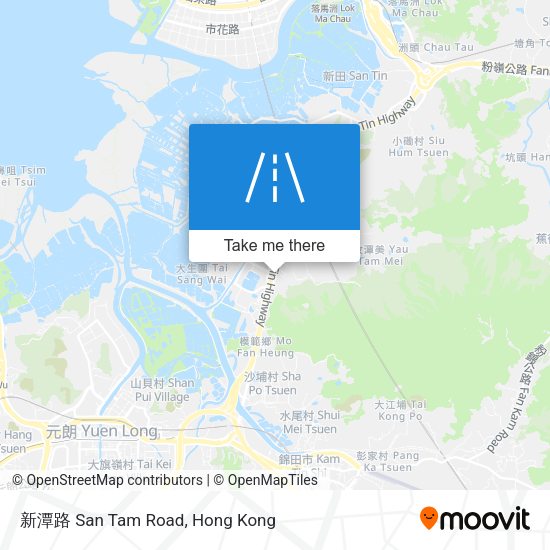 新潭路 San Tam Road地圖