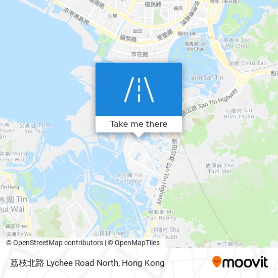 荔枝北路 Lychee Road North map