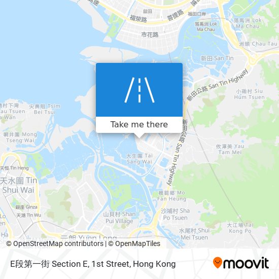 E段第一街 Section E, 1st Street map