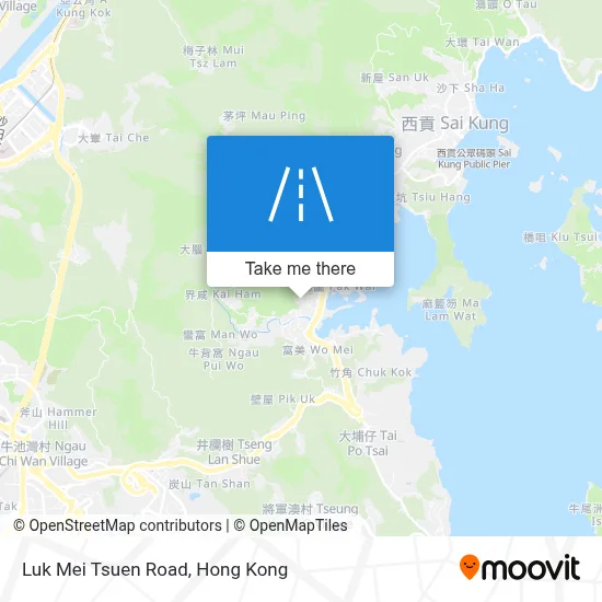 鹿尾村路 Luk Mei Tsuen Road地圖