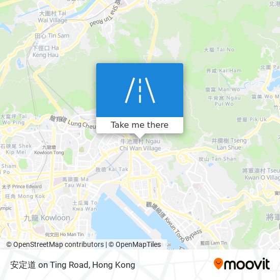 安定道 on Ting Road map