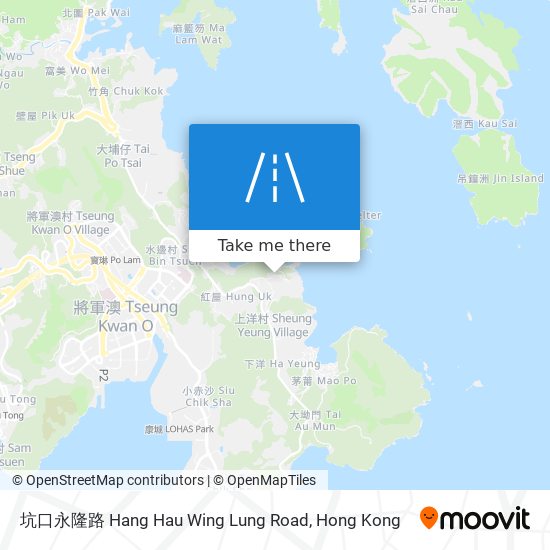 坑口永隆路 Hang Hau Wing Lung Road map