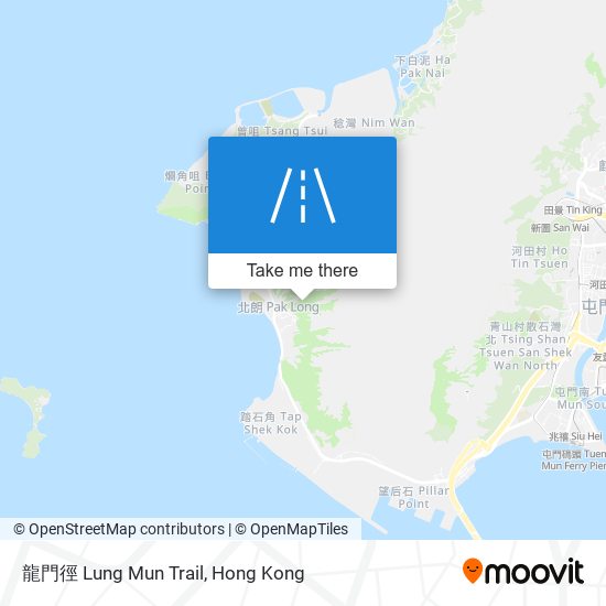 龍門徑 Lung Mun Trail map