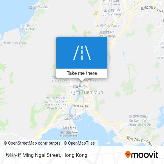 明藝街 Ming Ngai Street map