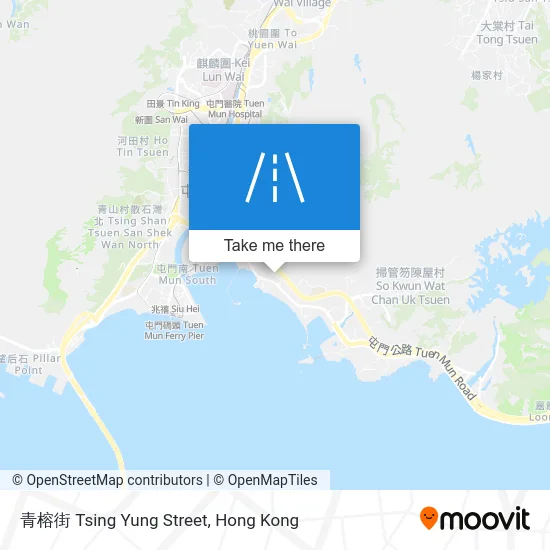 青榕街 Tsing Yung Street map