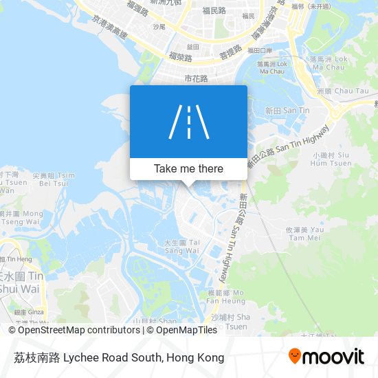 荔枝南路 Lychee Road South map