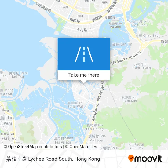荔枝南路 Lychee Road South map