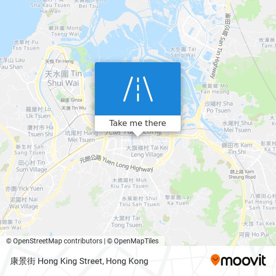 康景街 Hong King Street map