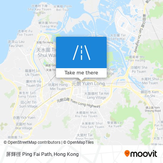 屏輝徑 Ping Fai Path map