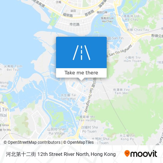 河北第十二街 12th Street River North map