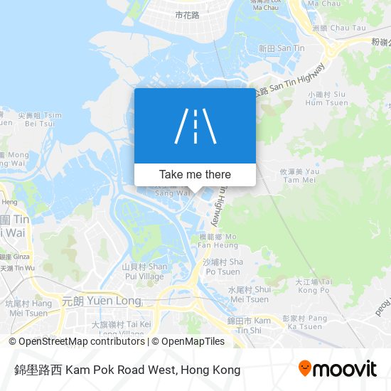 錦壆路西 Kam Pok Road West map