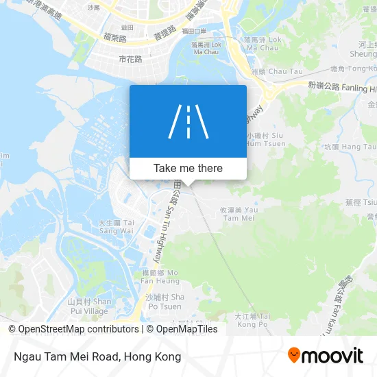 Ngau Tam Mei Road map