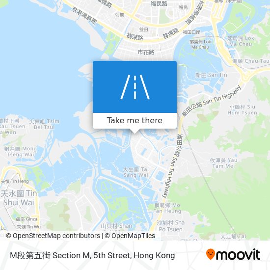 M段第五街 Section M, 5th Street map