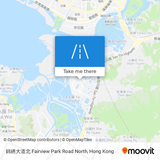 錦綉大道北 Fairview Park Road North map