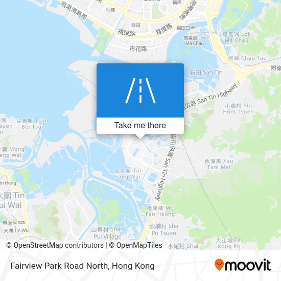 錦綉大道北 Fairview Park Road North地圖