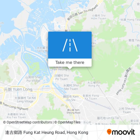 逢吉鄉路 Fung Kat Heung Road map