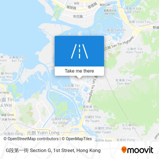 G段第一街 Section G, 1st Street map