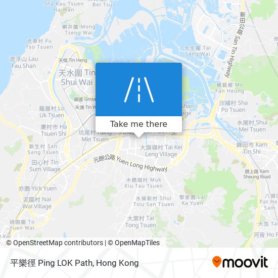 平樂徑 Ping LOK Path map