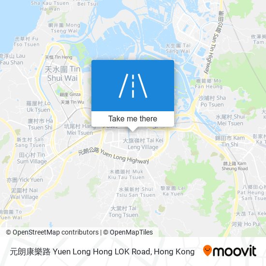 元朗康樂路 Yuen Long Hong LOK Road map