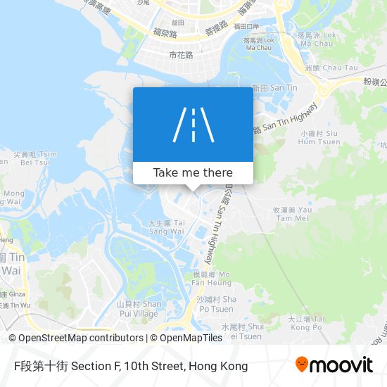 F段第十街 Section F, 10th Street map