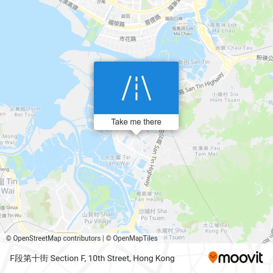 F段第十街 Section F, 10th Street map