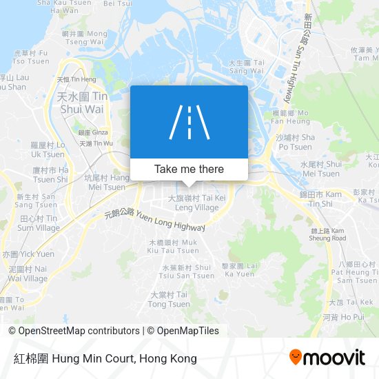 紅棉圍 Hung Min Court map