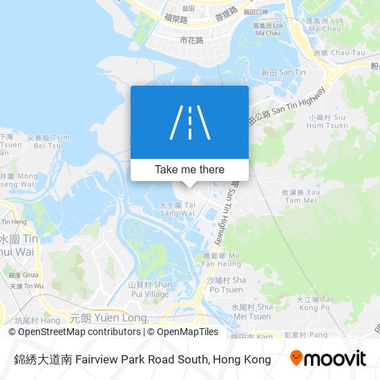 錦綉大道南 Fairview Park Road South map