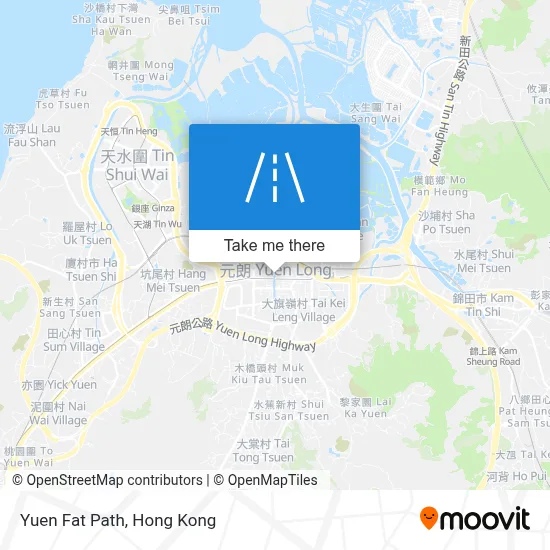 Yuen Fat Path map