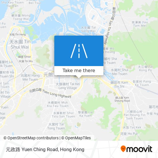 元政路 Yuen Ching Road map
