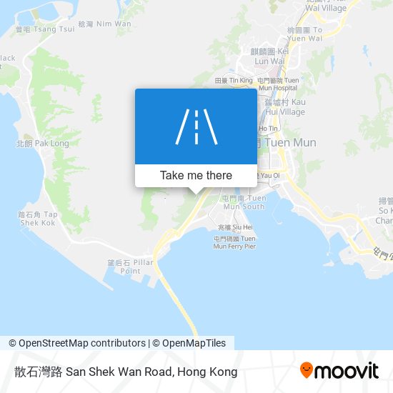 散石灣路 San Shek Wan Road map